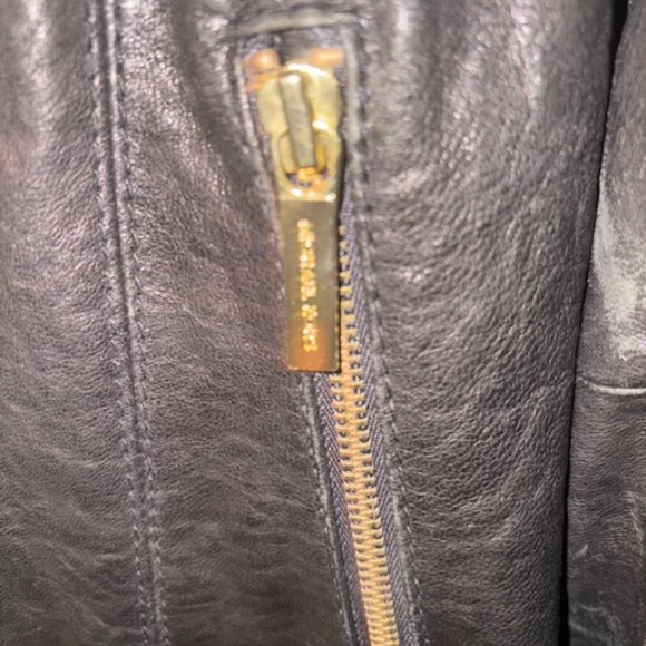 Michael Kors moto leather jacket - Picture 3 of 6